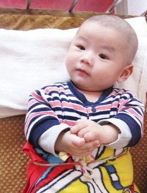去香港验血的福建省福州市的Z女士发来男宝的照片